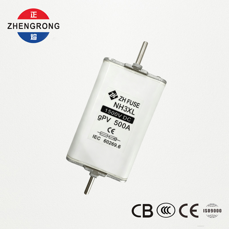 NH3XL 500A 1500V DC gPV fotonapetostni talilni vložek - certificirano IEC 60269.6