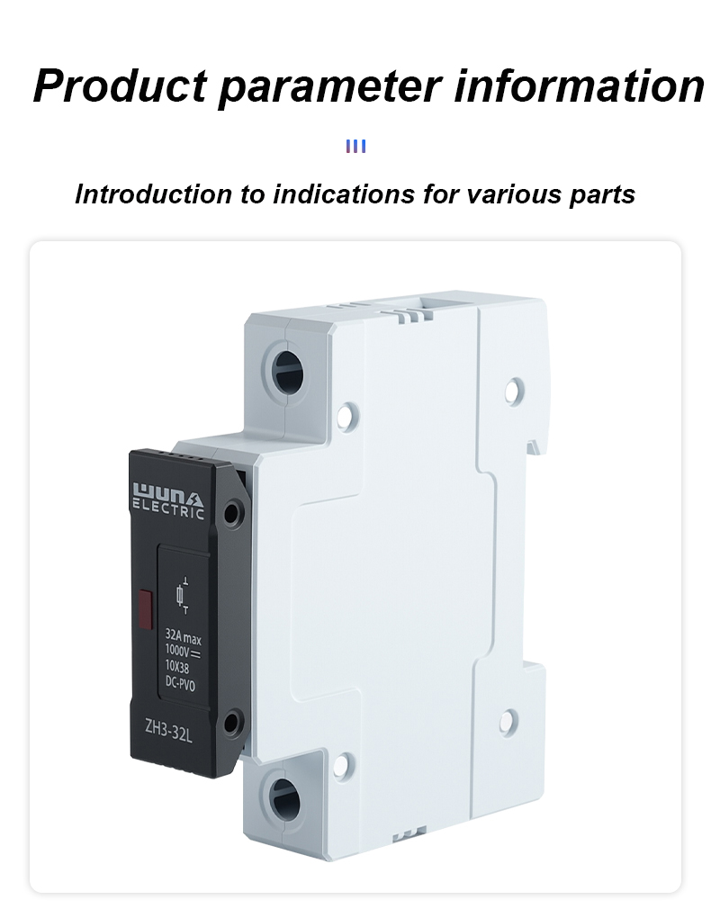 Držalo varovalke ZH32L DC 1000V